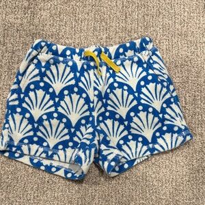 Mini Boden Blue and White Patterned Shorts